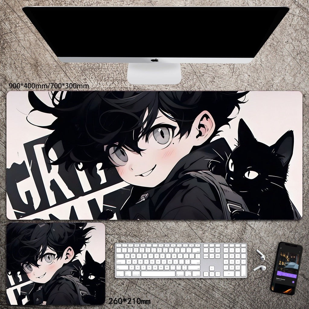 Cartoon Animation Mouse Pad Diatom Mud Desk Mat Stain-Resistant Wear-Resistant Non-Slip Protective Mat Study Desk Mat