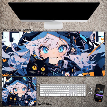 Cartoon Animation Mouse Pad Diatom Mud Desk Mat Stain-Resistant Wear-Resistant Non-Slip Protective Mat Study Desk Mat