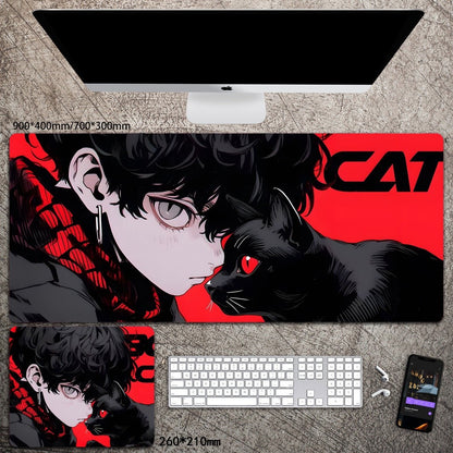 Cartoon Animation Mouse Pad Diatom Mud Desk Mat Stain-Resistant Wear-Resistant Non-Slip Protective Mat Study Desk Mat