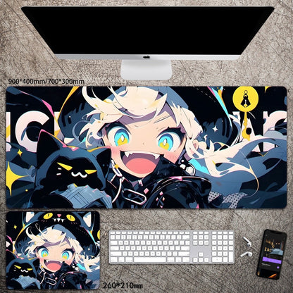 Cartoon Animation Mouse Pad Diatom Mud Desk Mat Stain-Resistant Wear-Resistant Non-Slip Protective Mat Study Desk Mat