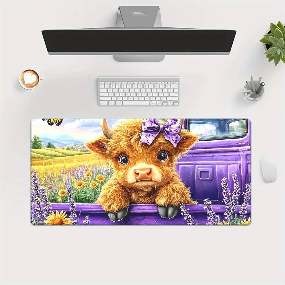Cartoon Animation Mouse Pad Diatom Mud Desk Mat Stain-Resistant Wear-Resistant Non-Slip Protective Mat Study Desk Mat