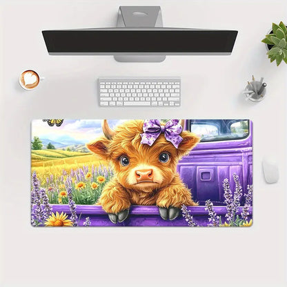 Cartoon Animation Mouse Pad Diatom Mud Desk Mat Stain-Resistant Wear-Resistant Non-Slip Protective Mat Study Desk Mat
