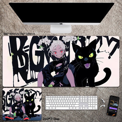 Cartoon Animation Mouse Pad Diatom Mud Desk Mat Stain-Resistant Wear-Resistant Non-Slip Protective Mat Study Desk Mat