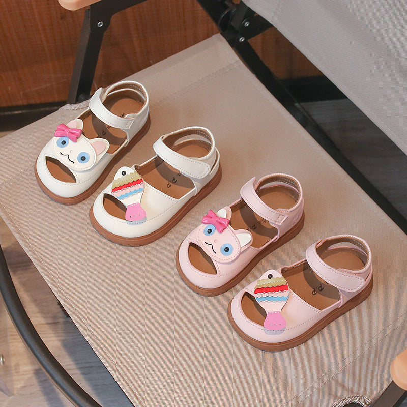 Cartoon Baby Sandals with Soft Sole