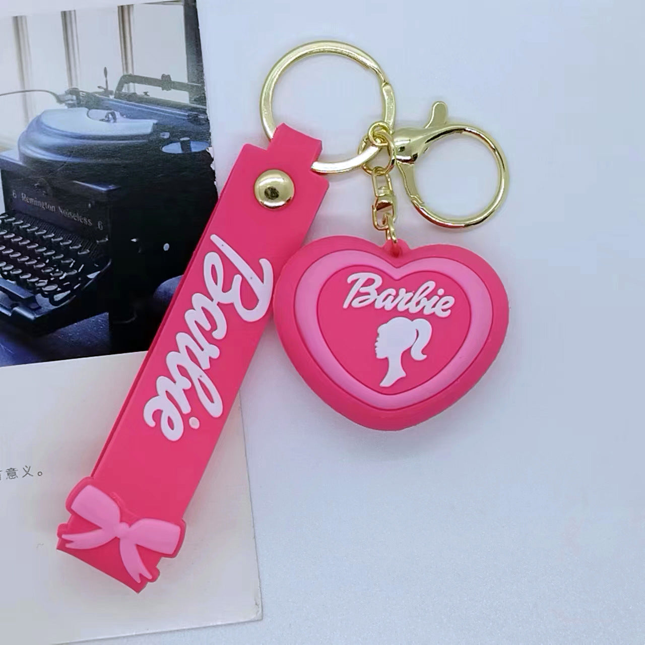 Cartoon Barbie Doll Keychain Accessory