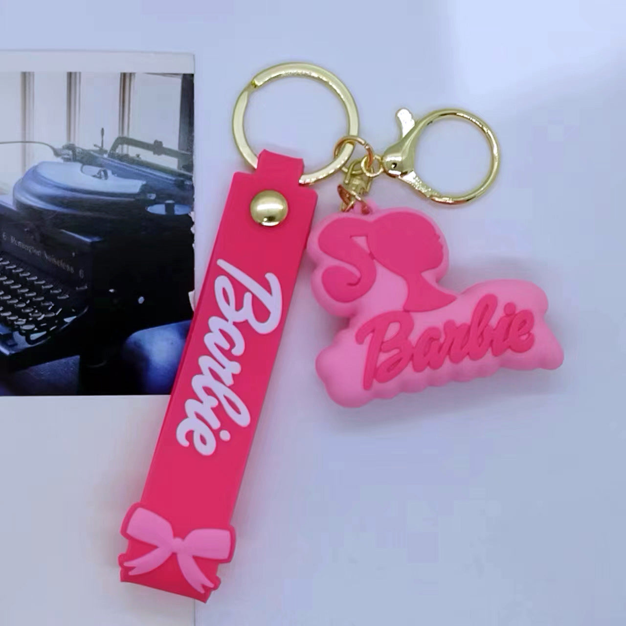 Cartoon Barbie Doll Keychain Accessory