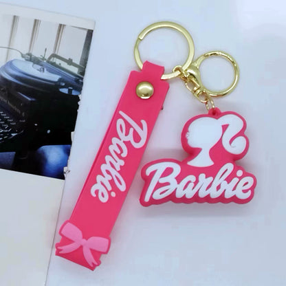Cartoon Barbie Doll Keychain Accessory