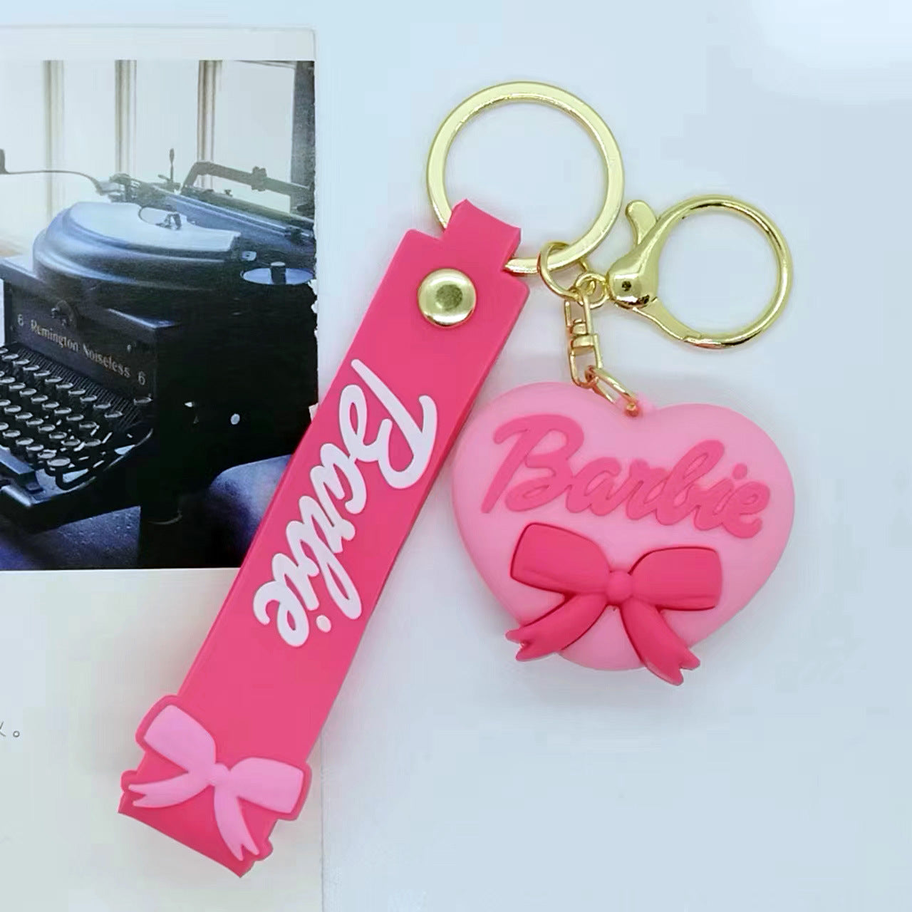 Cartoon Barbie Doll Keychain Accessory