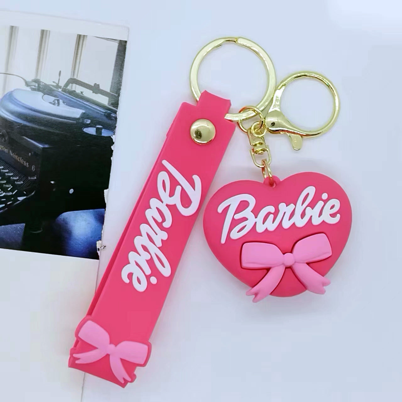 Cartoon Barbie Doll Keychain Accessory