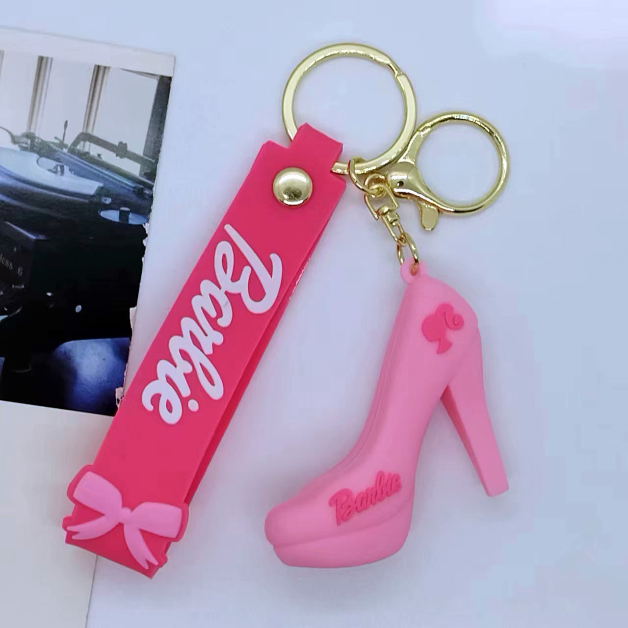 Cartoon Barbie Doll Keychain Accessory