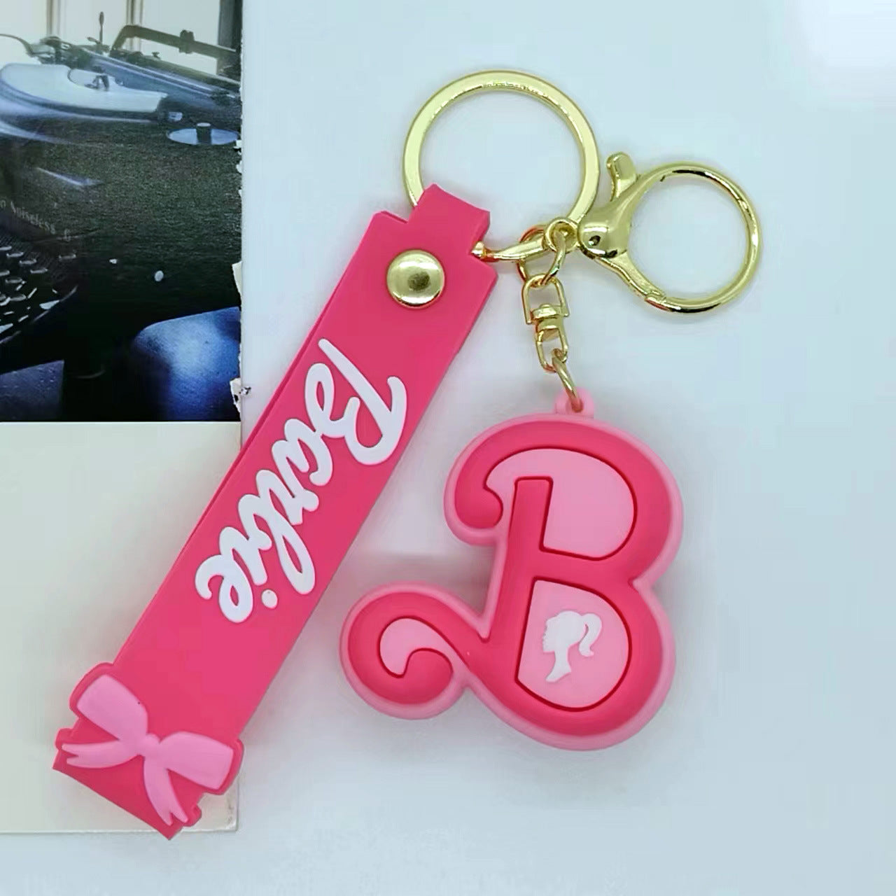 Cartoon Barbie Doll Keychain Accessory