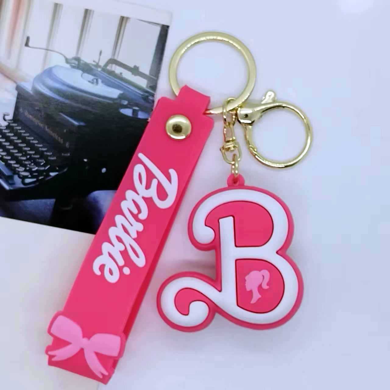 Cartoon Barbie Doll Keychain Accessory