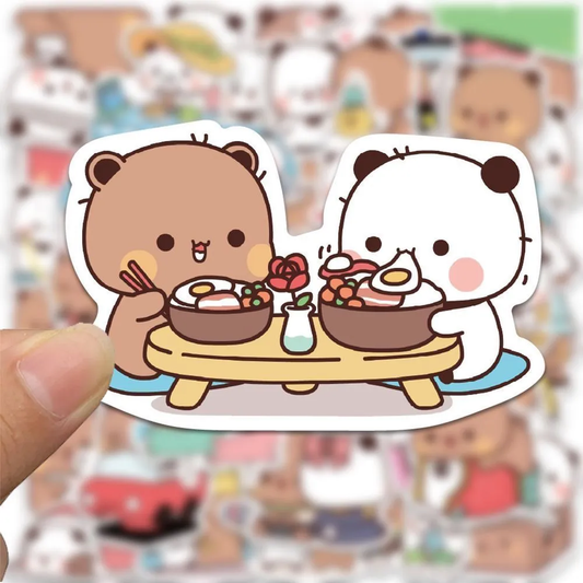 Cartoon Bear Waterproof Stickers