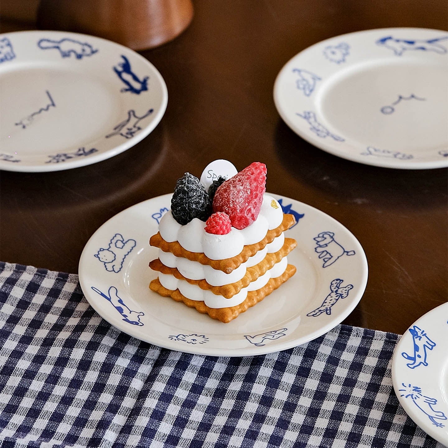 Cartoon Bone Plate Ceramic