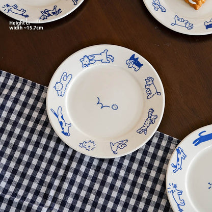 Cartoon Bone Plate Ceramic
