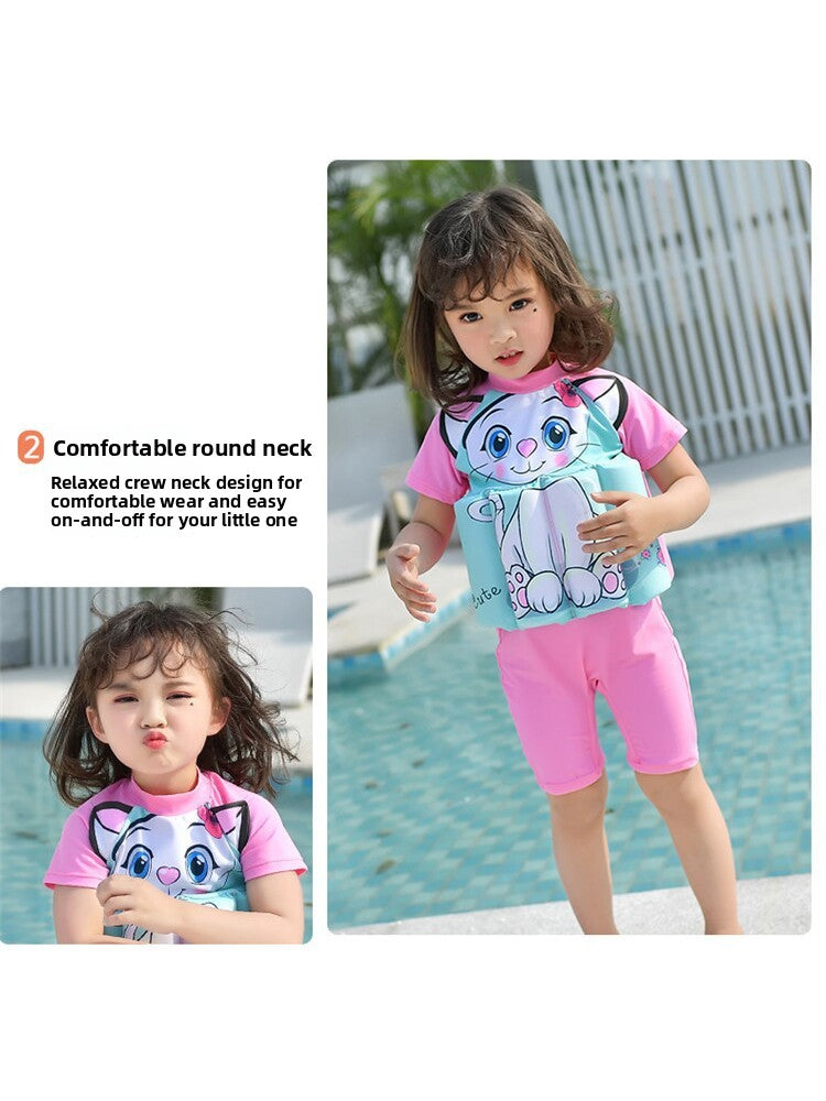 Cartoon Buoyancy Swimsuit for Kids