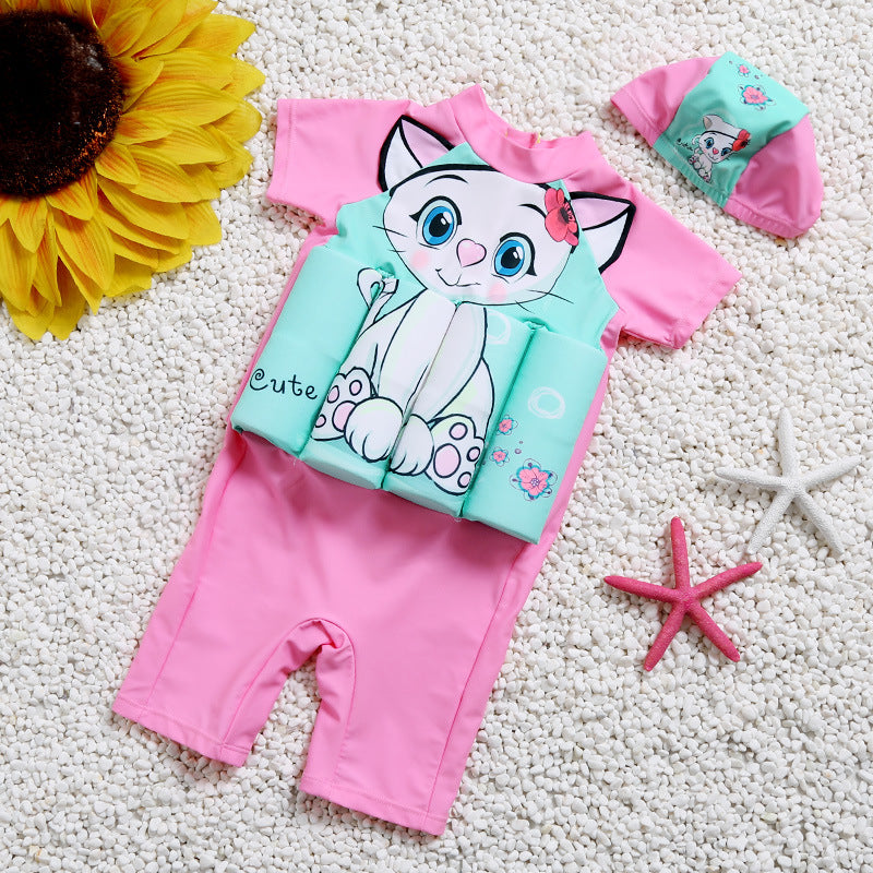 Cartoon Buoyancy Swimsuit for Kids