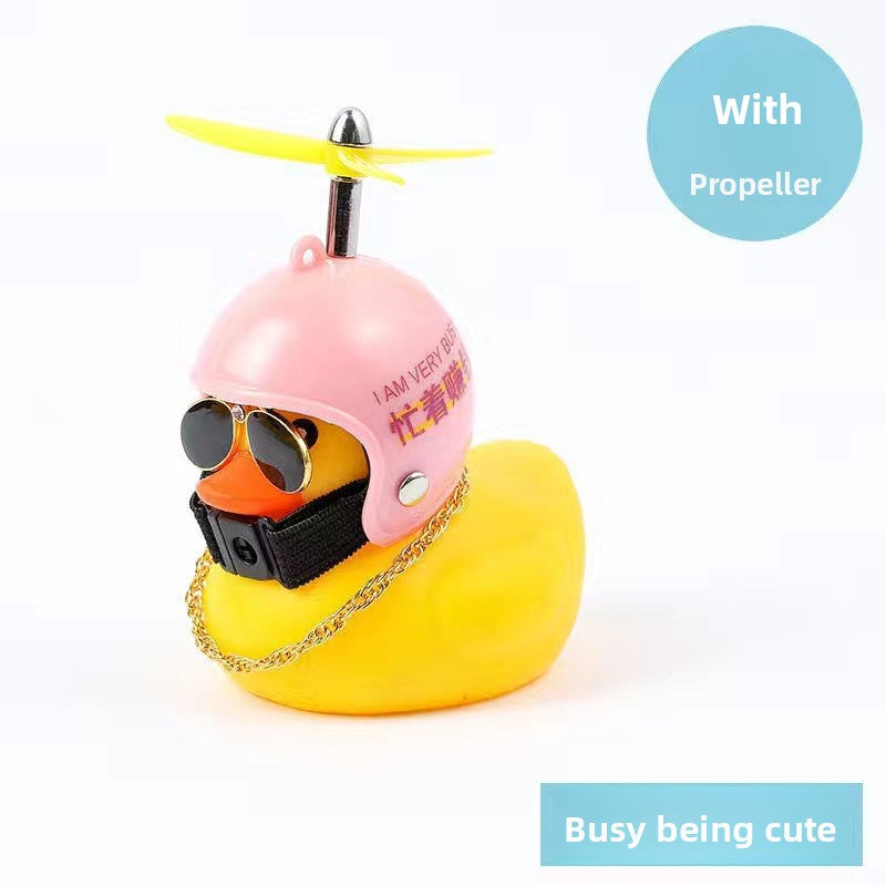 Cartoon Car Vibration Duck Ornament