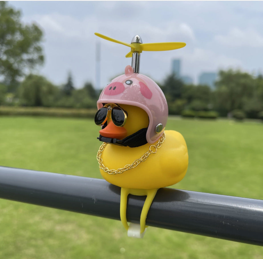 Cartoon Car Vibration Duck Ornament