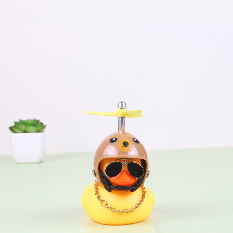Cartoon Car Vibration Duck Ornament