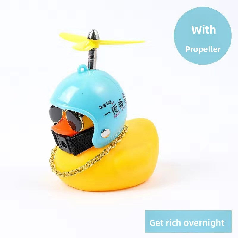 Cartoon Car Vibration Duck Ornament