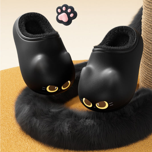 Cartoon cat cotton slippers
