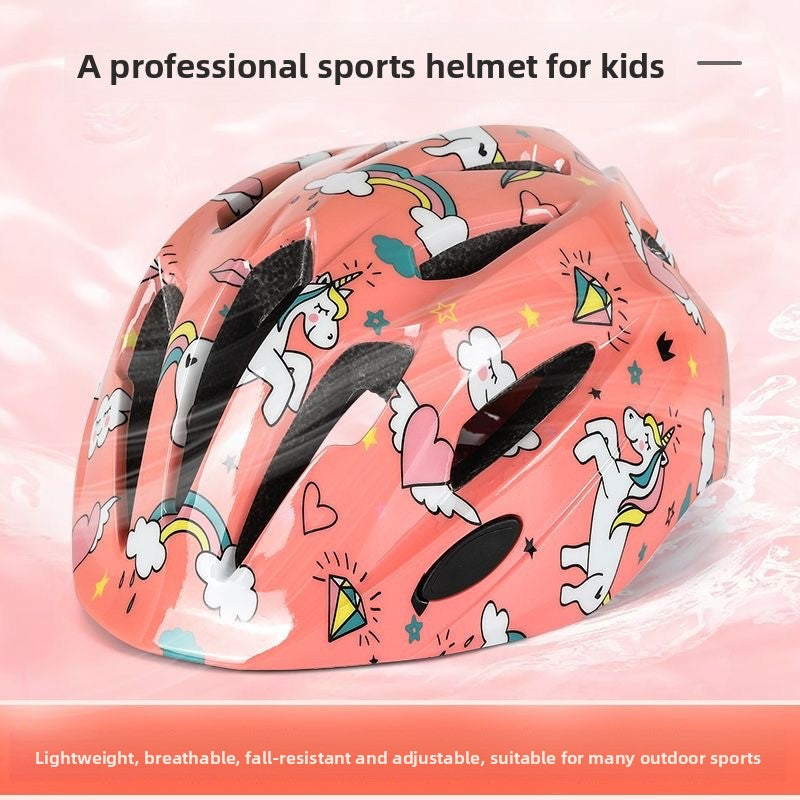 Cartoon Children Helmet for Skating Biking