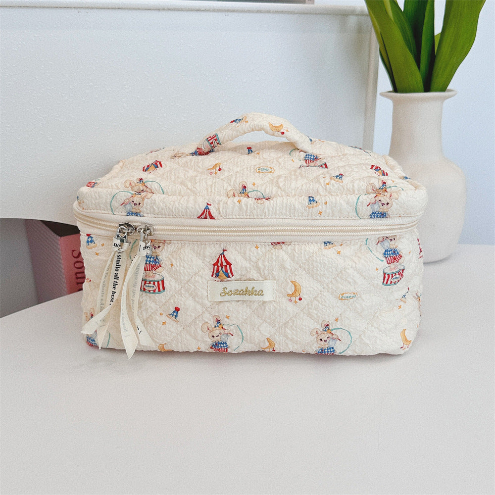 Cartoon Cosmetic Bag Women's Travel Portable Large Capacity Storage Bag