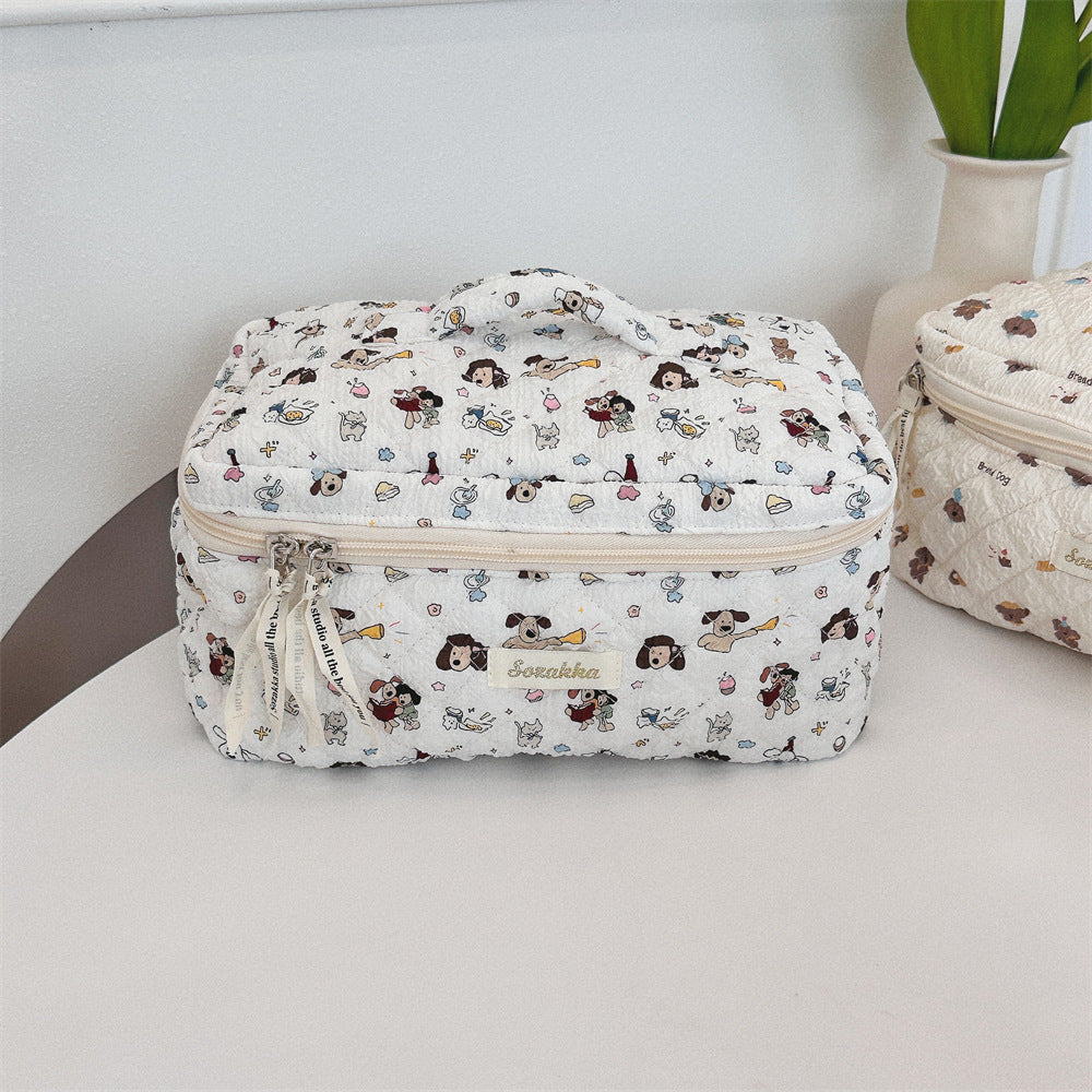 Cartoon Cosmetic Bag Women's Travel Portable Large Capacity Storage Bag
