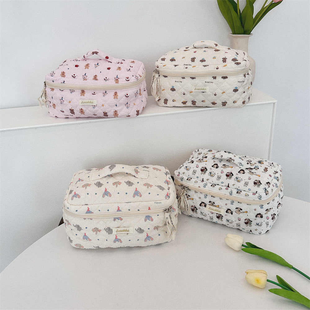 Cartoon Cosmetic Bag Women's Travel Portable Large Capacity Storage Bag