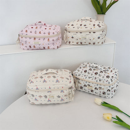 Cartoon Cosmetic Bag Women's Travel Portable Large Capacity Storage Bag