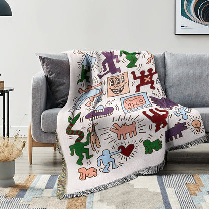 Cartoon Cotton Camping Blanket