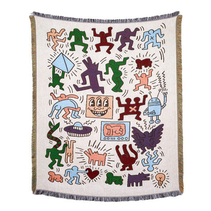 Cartoon Cotton Camping Blanket