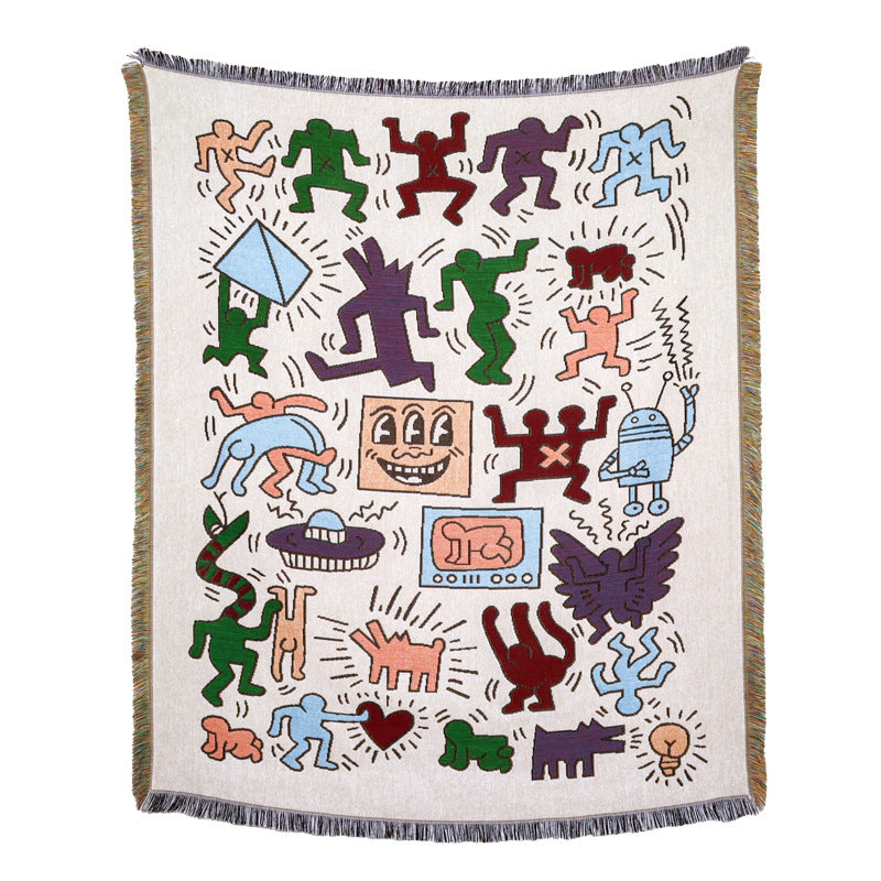 Cartoon Cotton Camping Blanket