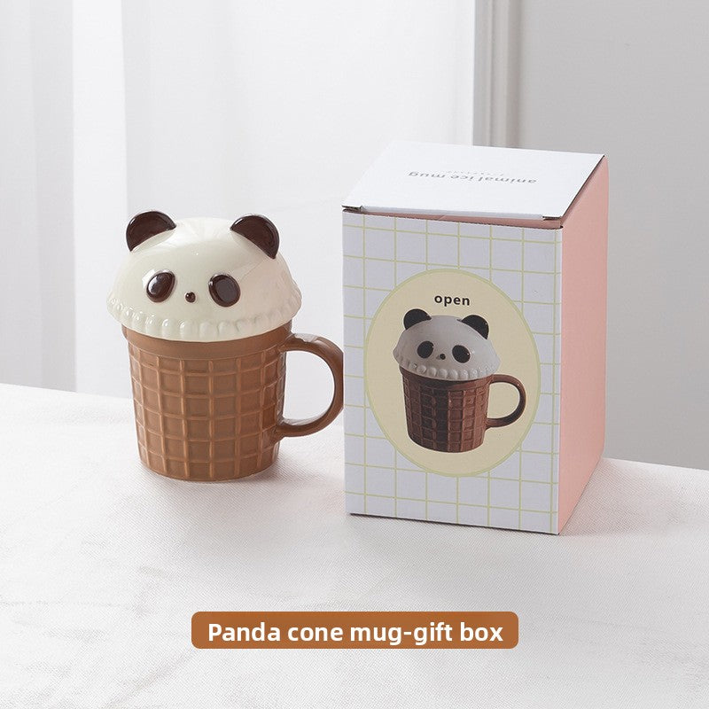 Cartoon Creative ice cream cone cup