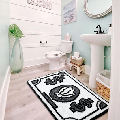 Cartoon Currency Faux Cashmere Rug