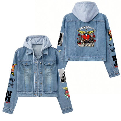 Cartoon Cute Old Washed Jacket for Men and Women Denim Jacket
