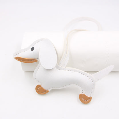Cartoon Dachshund Keychain Pendant