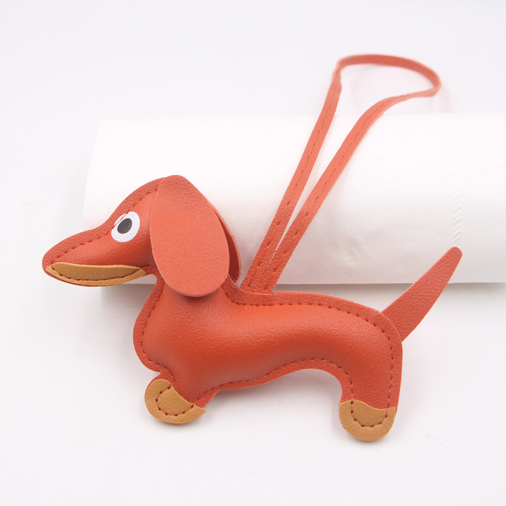 Cartoon Dachshund Keychain Pendant