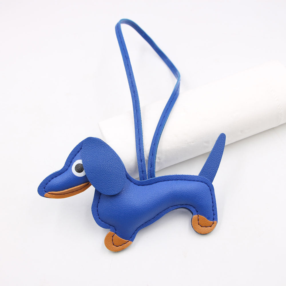 Cartoon Dachshund Keychain Pendant