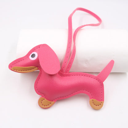 Cartoon Dachshund Keychain Pendant