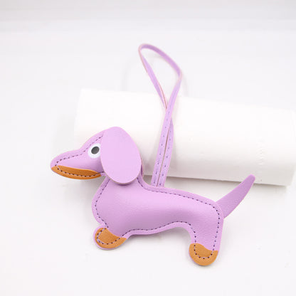 Cartoon Dachshund Keychain Pendant