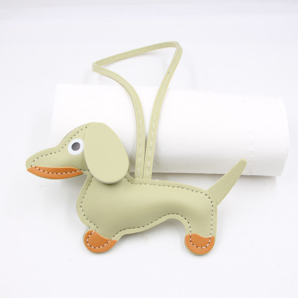 Cartoon Dachshund Keychain Pendant