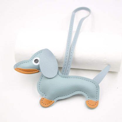 Cartoon Dachshund Keychain Pendant