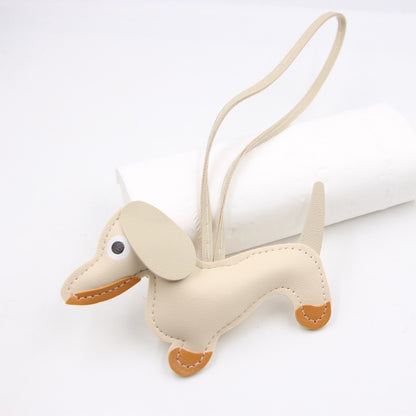 Cartoon Dachshund Keychain Pendant