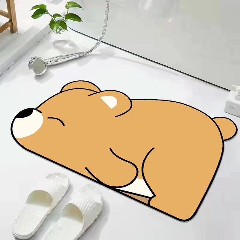 Cartoon Diatom Mud Bath Mat