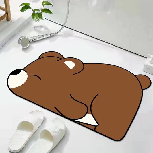Cartoon Diatom Mud Bath Mat