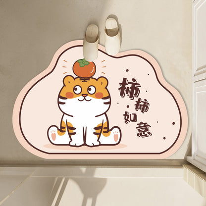 Cartoon Diatom Mud Bath Mat