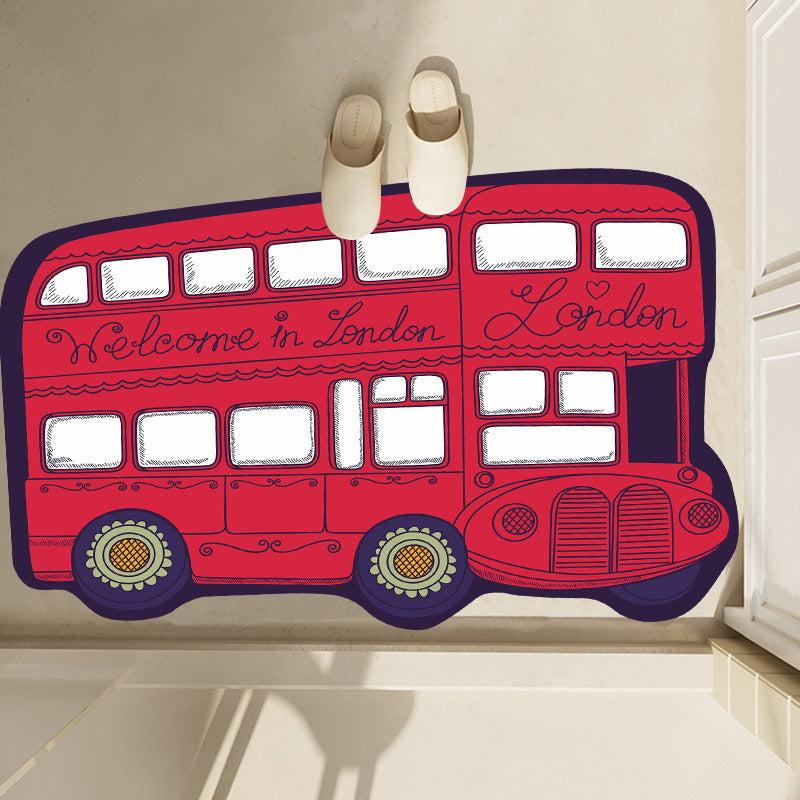 Cartoon Diatom Mud Bath Mat