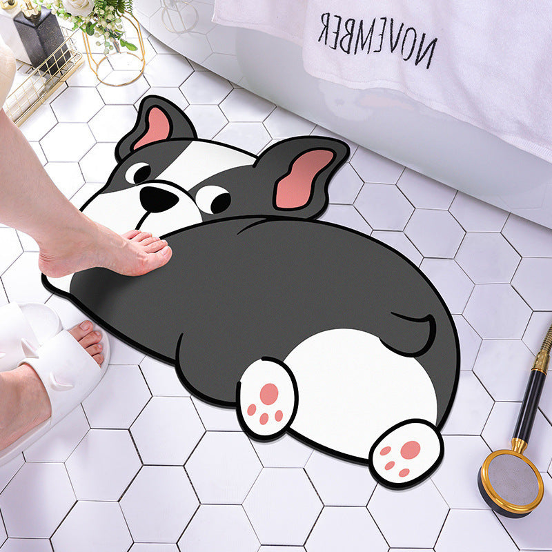 Cartoon Diatom Mud Bath Mat
